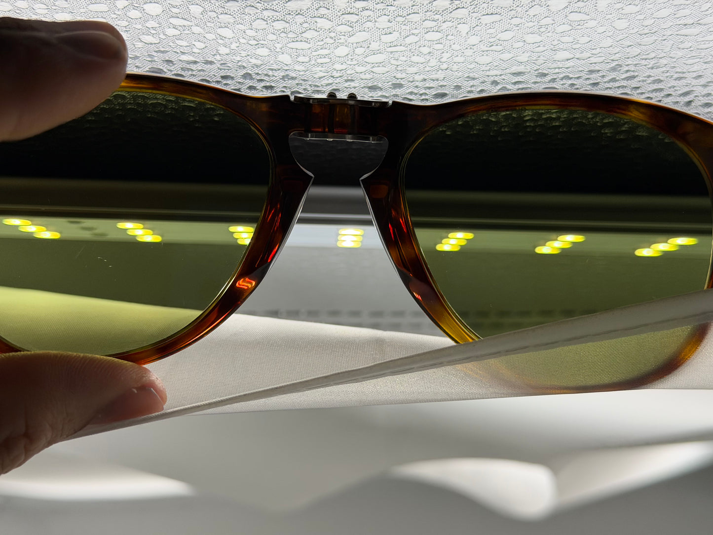 Persol 714 SM 54mm 24/P1 Steve McQueen Folding Havana / polar green Lens Preowned