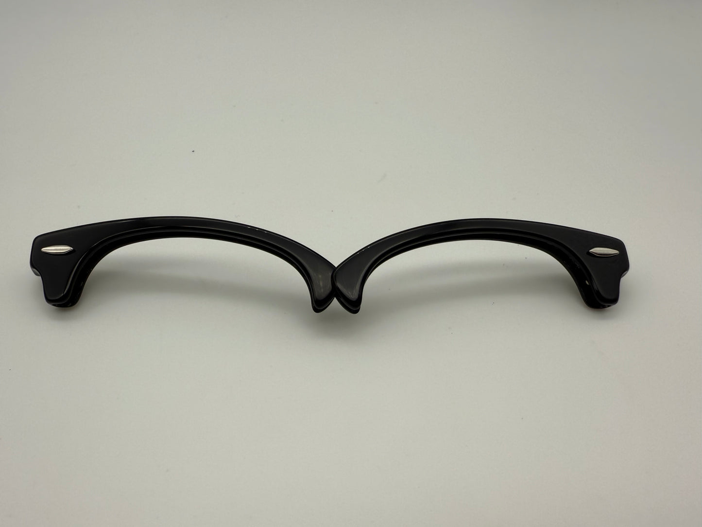 Genuine Ray Ban RB3016 Clubmaster Replacement Black / Silver Front Browbars 51mm Authentic NEW