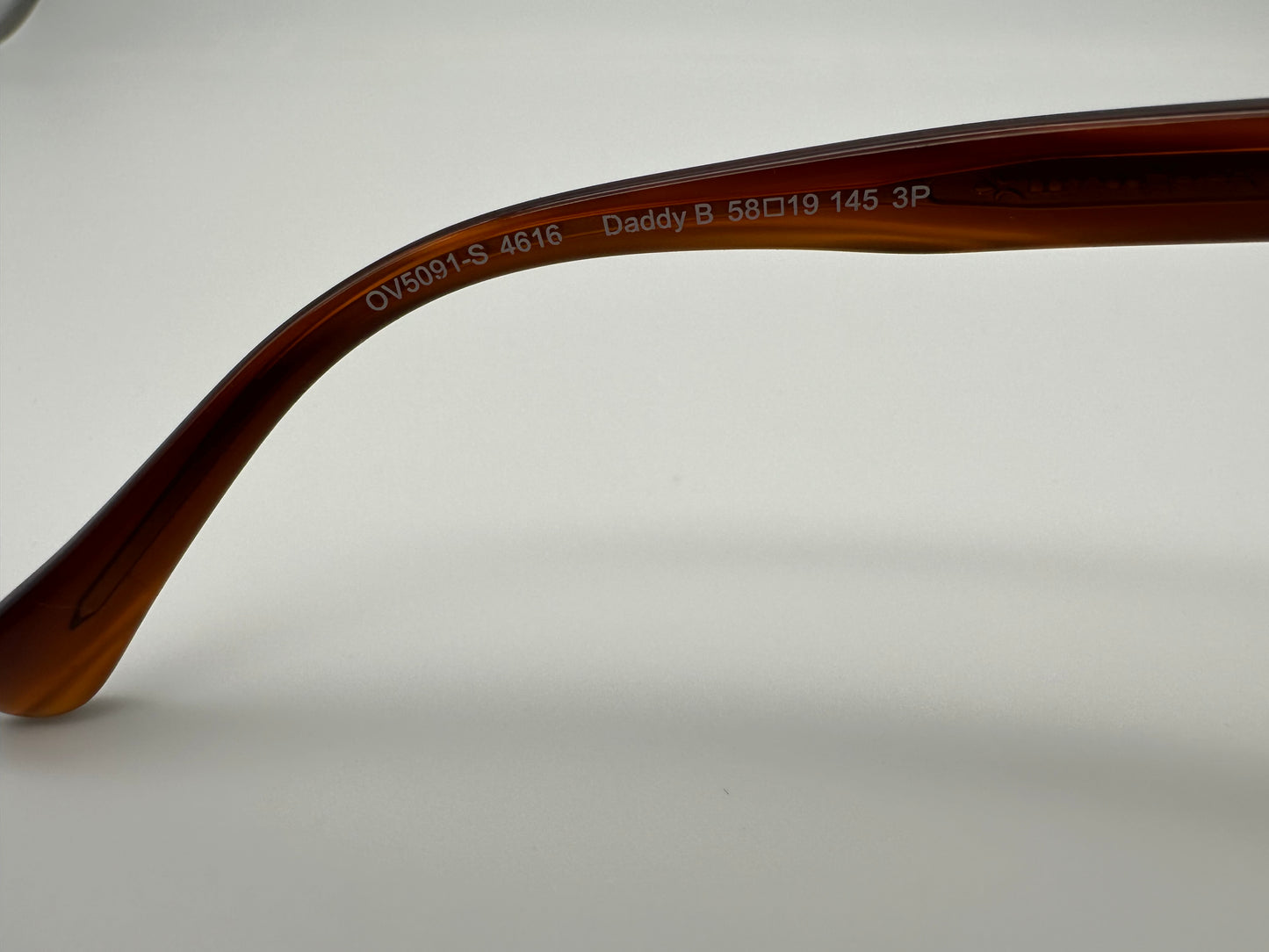 Oliver Peoples Daddy B 58mm OV 5091 4616 Stripped Amber Polarized Japan Preowned