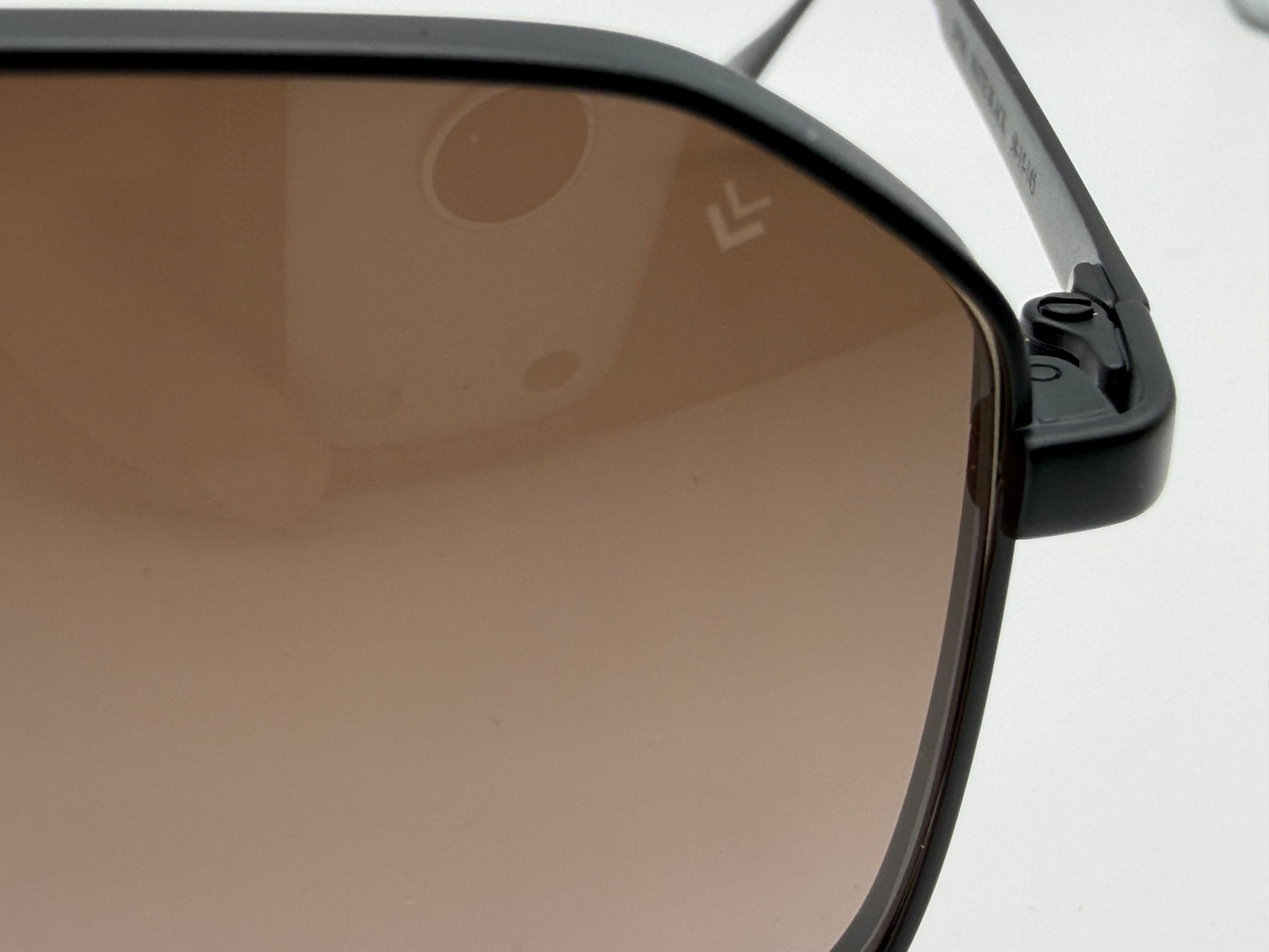 John Varvatos JV563 58mm Metal Matte Black / Brown Gradient Japan NEW