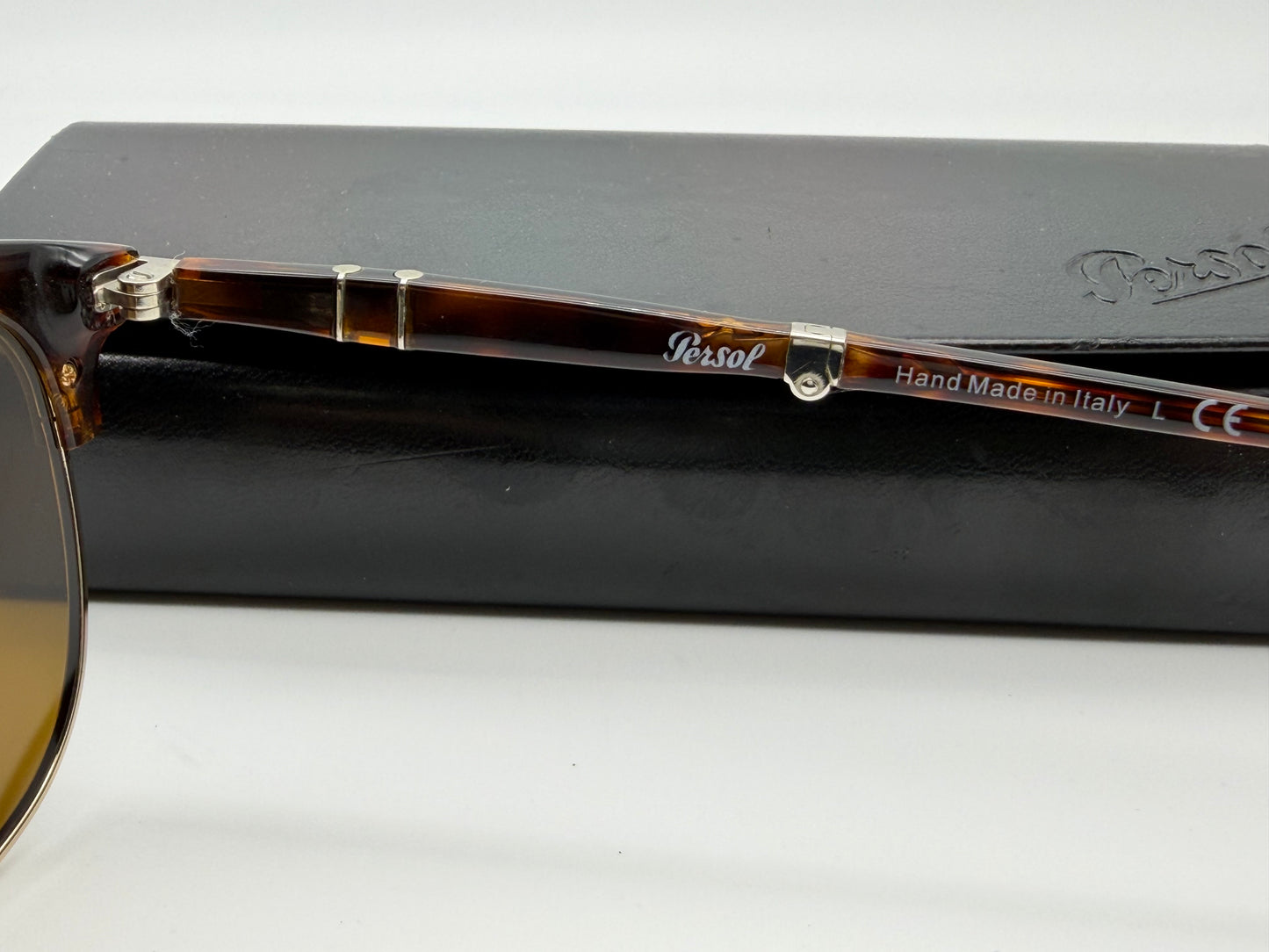 Persol PO 3132S 51mm Folding 24/33 Havana/Brown Glass Lens Italy Open Box