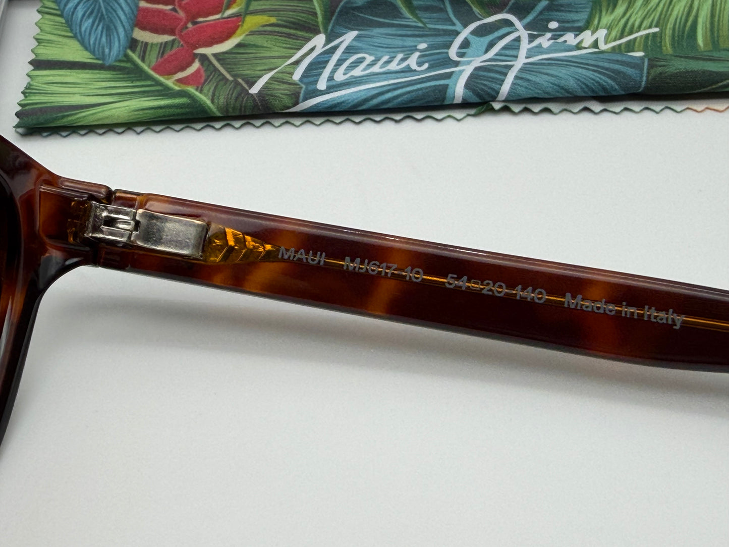 MAUI JIM KAPI'I 54mm Shiny Dark Havana / HCL Bronze Polarized MJ617-10 Italy NEW