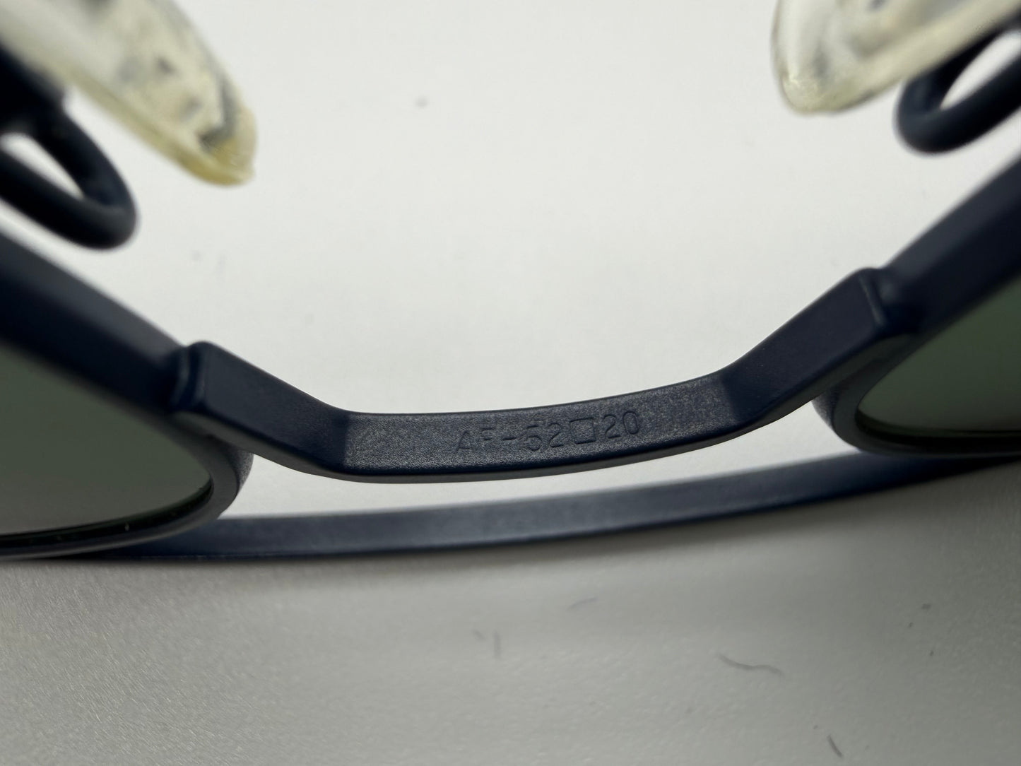 Randolph Engineering  x Michael Bastian Aviator 52mm Rare Navy Blue Frames AGX Glass None Polar Lens Preowned