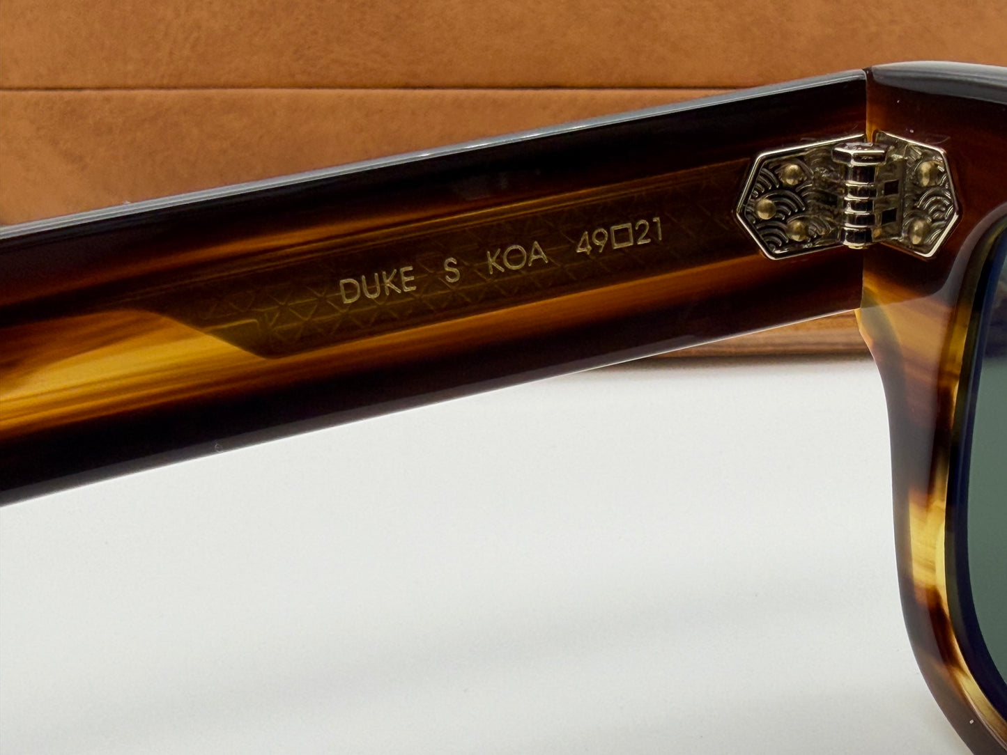 Mr. Leight Duke S 49mm Koa - Antique Gold Glass G 15 ml 2034 NEW