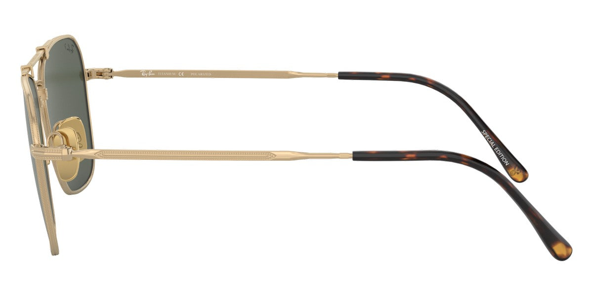 Ray-Ban Caravan Titanium 58mm 23K Gold Plated Frames / Polarized Glass Lens  9143 Made in Japan NEW