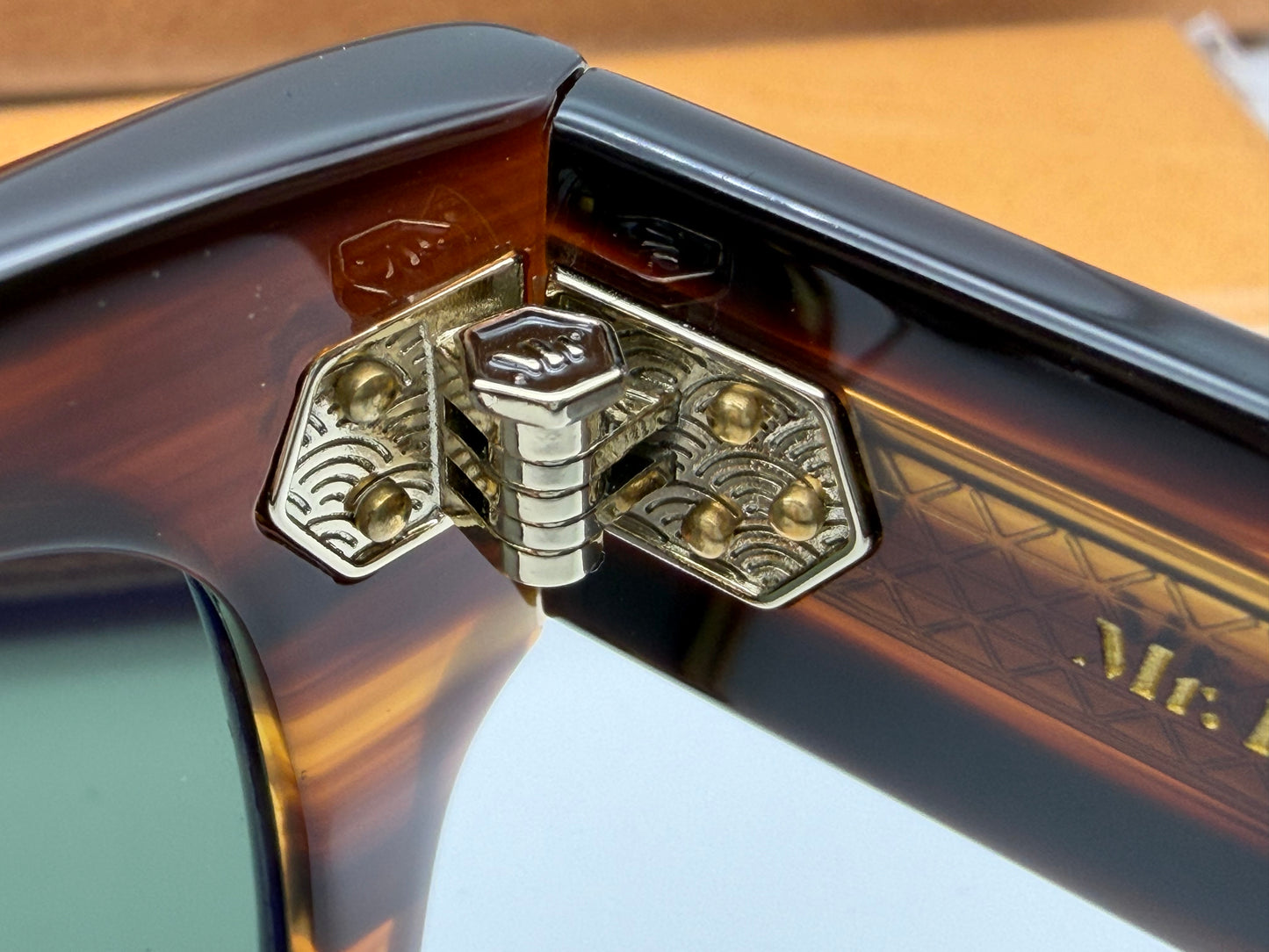 Mr. Leight Duke S 49mm Koa - Antique Gold Glass G 15 ml 2034 NEW