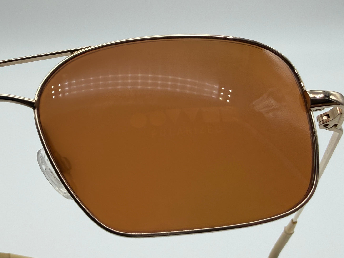 Oliver Peoples Victory G 55 Gold / Cognac Burn Notice Michael Weston Rare Polarized Japan Missing Box