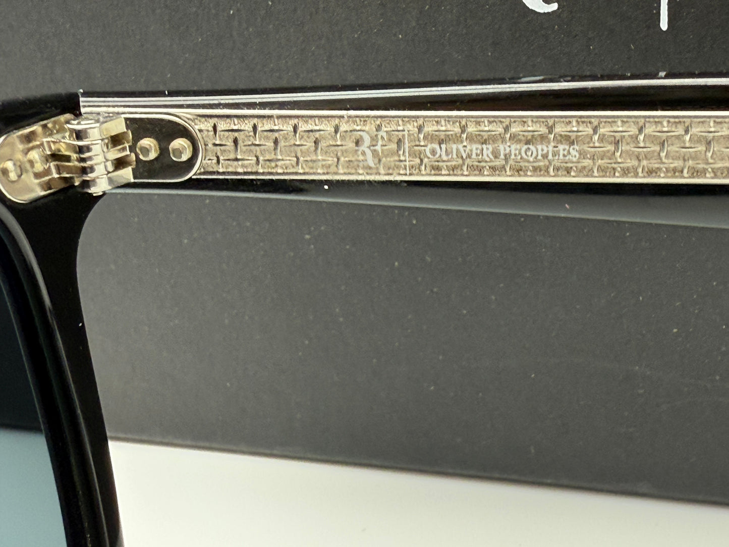 Oliver Peoples Mr. Federer II 52mm Black / Dark Slate OV 5592 149287 Itlay Open Box