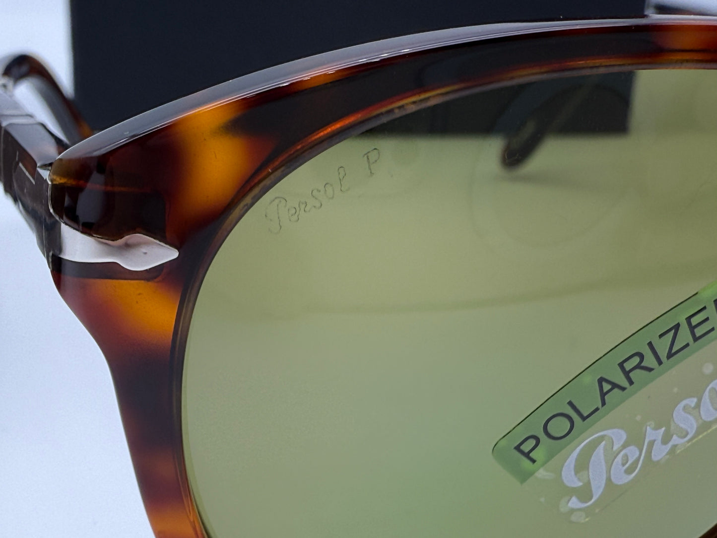 Persol 714 SM 24/P1 54MM Steve McQueen Folding Havana / polar green Lens Open Box