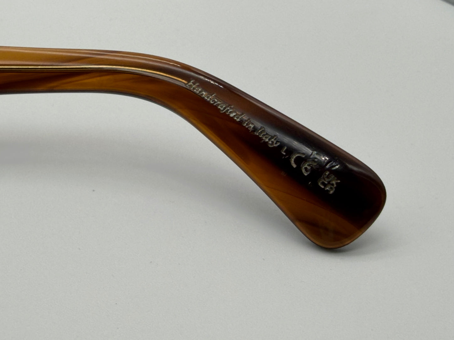 Oliver Peoples Birell Sun 52mm Tuscany Tortoise/ G-15 OV 5524 Itlay distressed