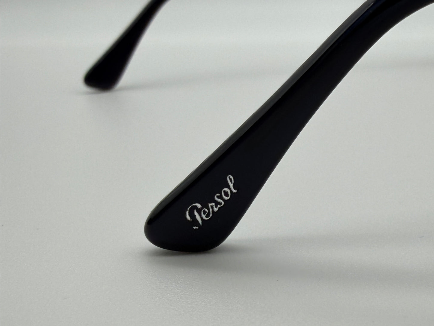 Persol PO 9649 55mm Transparent Blue / Brown Glass 114133 Italy NEW