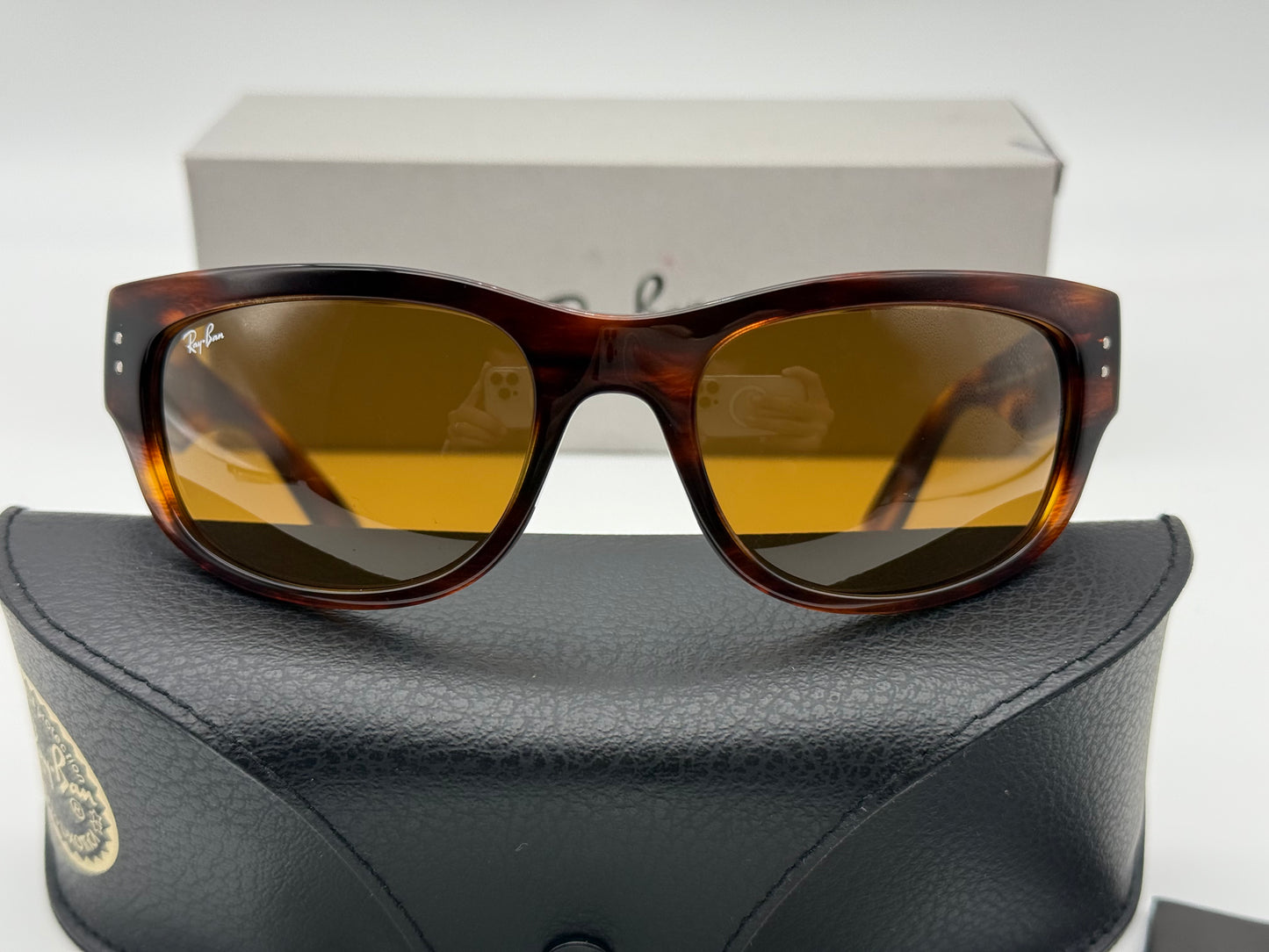 Ray-Ban Mega Balorama 60mm Stripped Havana / Brown B-15 954 / 33 NEW