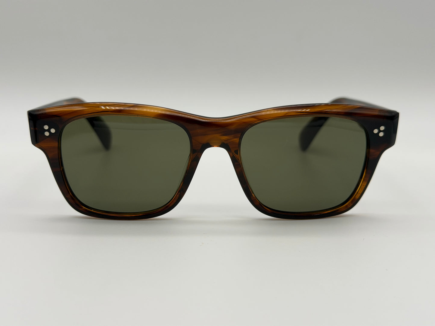 Oliver Peoples Birell Sun 52mm Tuscany Tortoise/ G-15 OV 5524 Itlay distressed