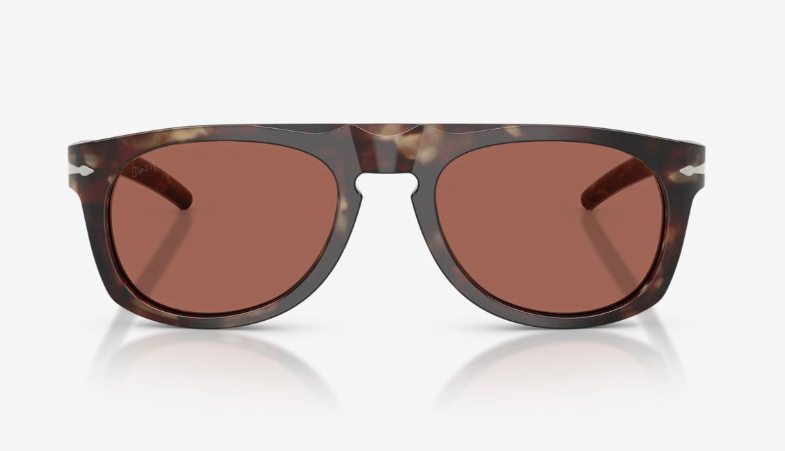 Persol & Cassina PO 3401S 53mm Light Havana / Terracotta Brown 1246H2 Itlay NEW
