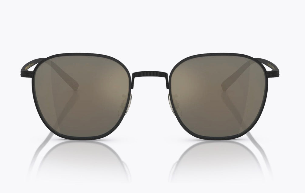 Oliver Peoples Rynn 49mm Matte Black Titanium  / Gray Goldtone OV1329ST 501739 Japan NEW