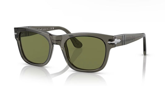Persol PO 3269 54mm Opal Smoke / Light Green 11034E Italy NEW