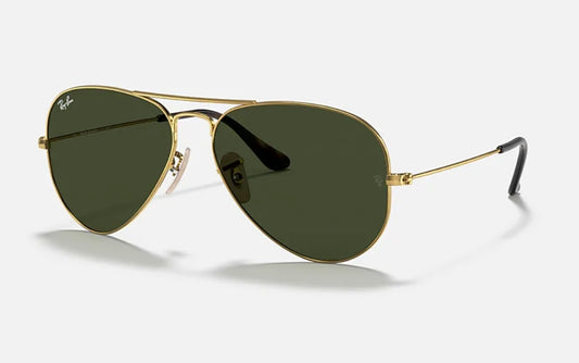 Ray-Ban Aviator Classic 58mm RB 3025 Gold Havana / G-15 181 Italy NEW