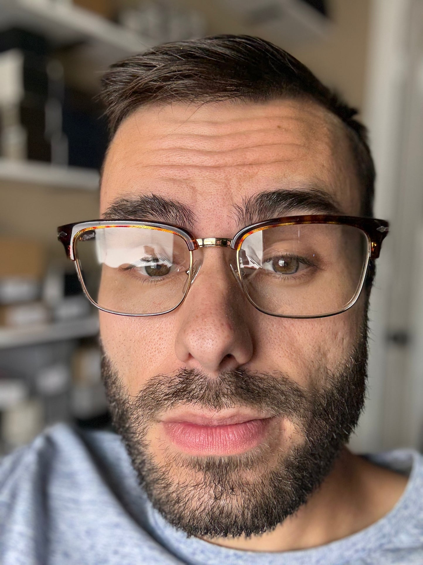 Persol PO 3327S 54mm Transitions Havana / Green 24 / GJ Italy NEW