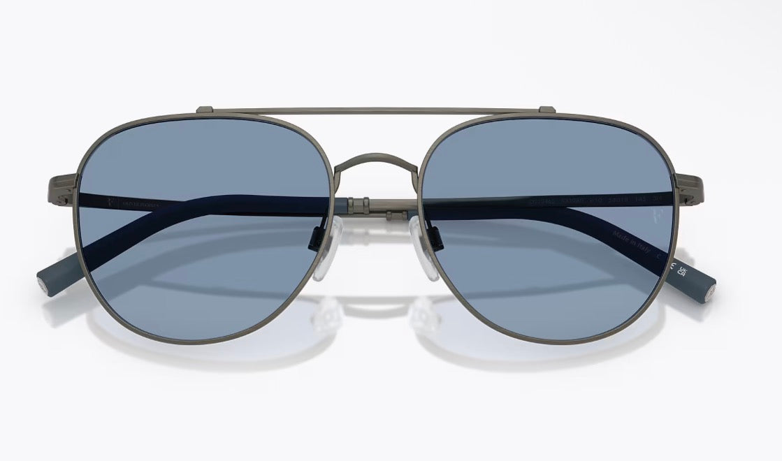 Oliver Peoples R 10 54mm 533980 Pewter / Marine Roger Federer Italy Preowned