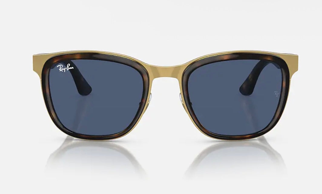 Ray-Ban Clyed RB 3709 53mm Havana Gold / Dark Blue 001 / 80 NEW