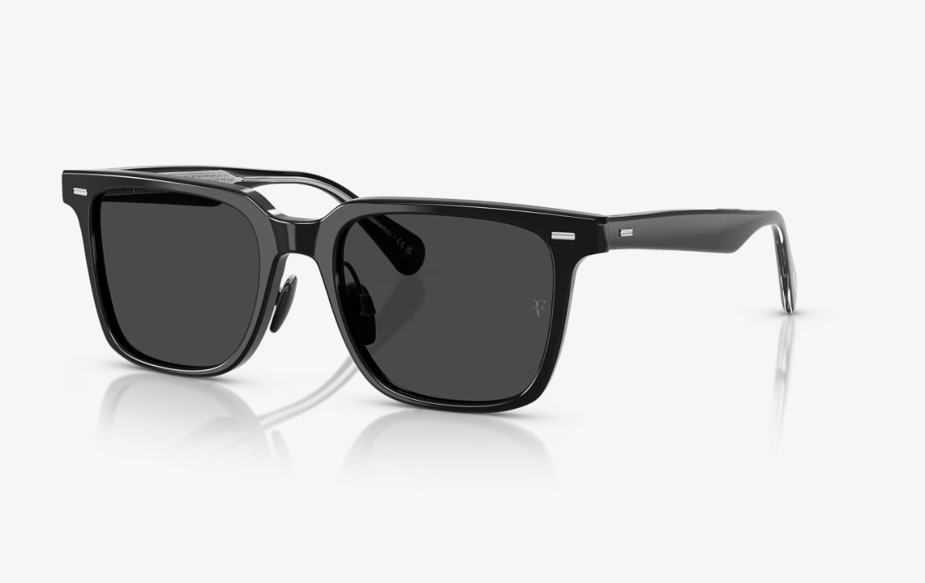 Oliver Peoples Mr. Federer II 52mm Black / Dark Slate OV 5592 149287 Italy Preowned