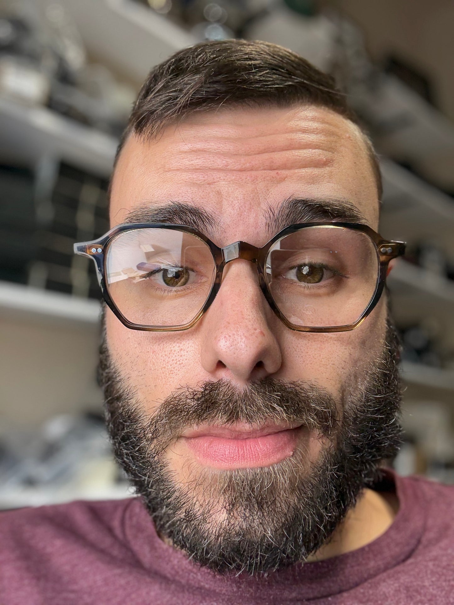 Oliver Peoples G. Ponti 5 47mm G.P Tortoise with G-15 / Gold  Clip Brown Antique Gold clip OV 5489 1713 Itlay NEW