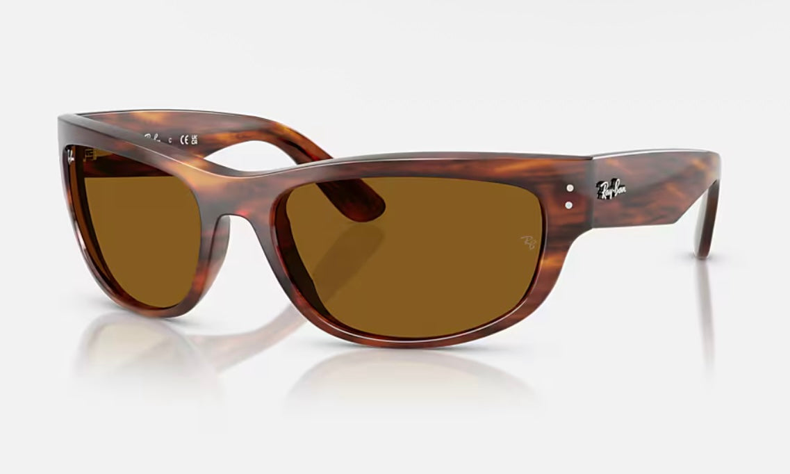 Ray-Ban Mega Balorama 60mm Stripped Havana / Brown B-15 954 / 33 NEW