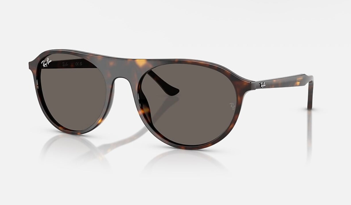 Ray-Ban RB 2215 Havana / Dark Gray Glass Lens 902 / B1 NEW