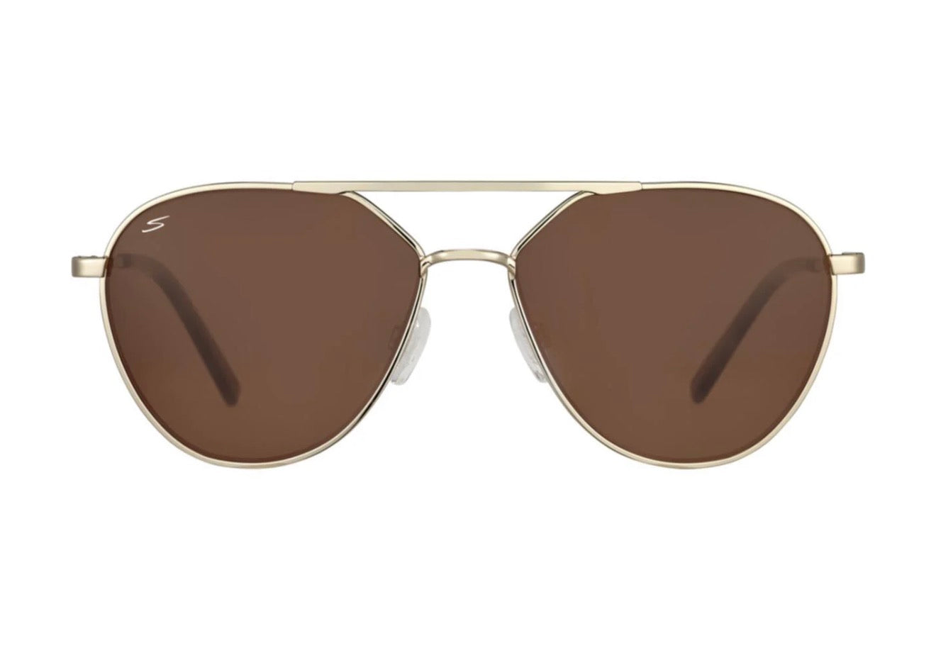 Serengeti Odell 56mm Shiny Light Gold / Saturn Drivers Polarized SS 555001 Itlay NEW