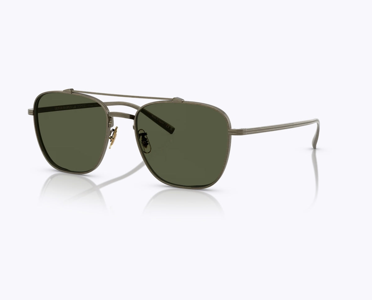 Oliver Peoples Avison 55mm Antique Gold Titanium / G-15 Crystal OV 1349ST 528452 Japan NEW