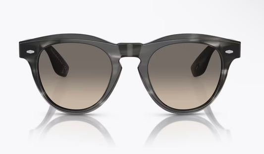 Oliver Peoples Nino Charcoal Tortoise Light Gray Gradient OV5473SU 166132 Nino 50mm Italy Sunglasses