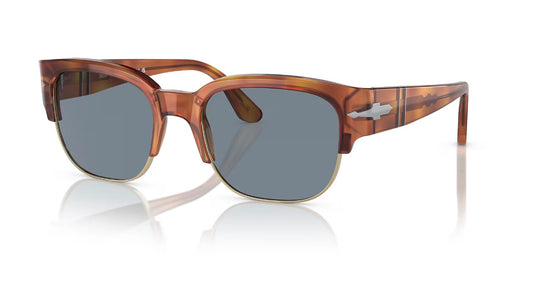 Persol TOM PO 3319 S 52mm Terra Di Siena / Light Blue Italy NEW