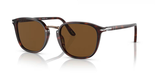 Persol PO 3186 53mm Havana / Brown Polarized 24 / 57 Italy NEW