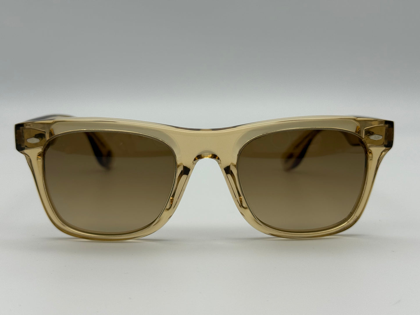 Oliver Peoples Mister Brunello 50mm OV 5519 Champagne Chrome Amber Photochromic 17650 Preowned