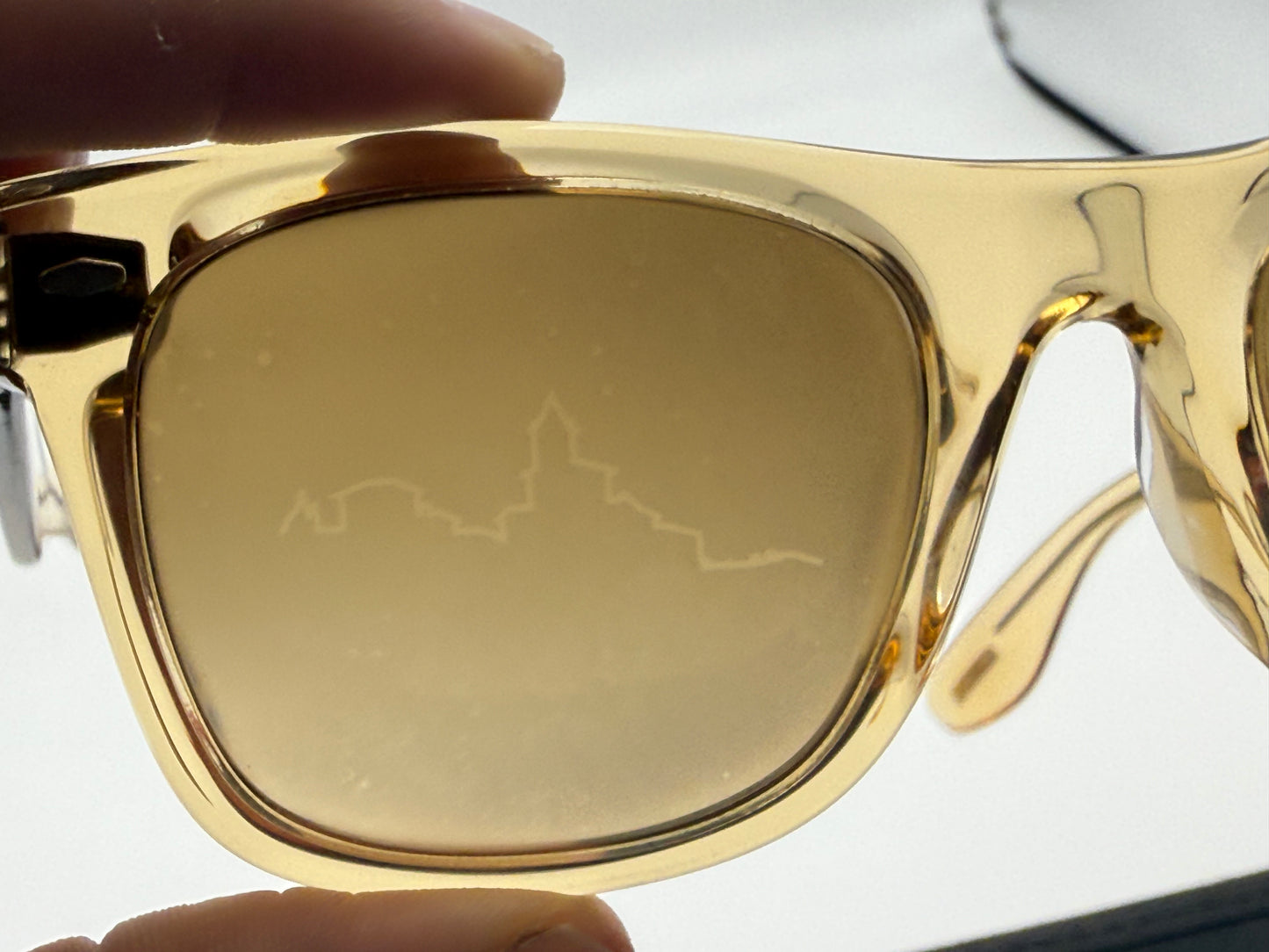 Oliver Peoples Mister Brunello 50mm OV 5519 Champagne Chrome Amber Photochromic 17650 Preowned