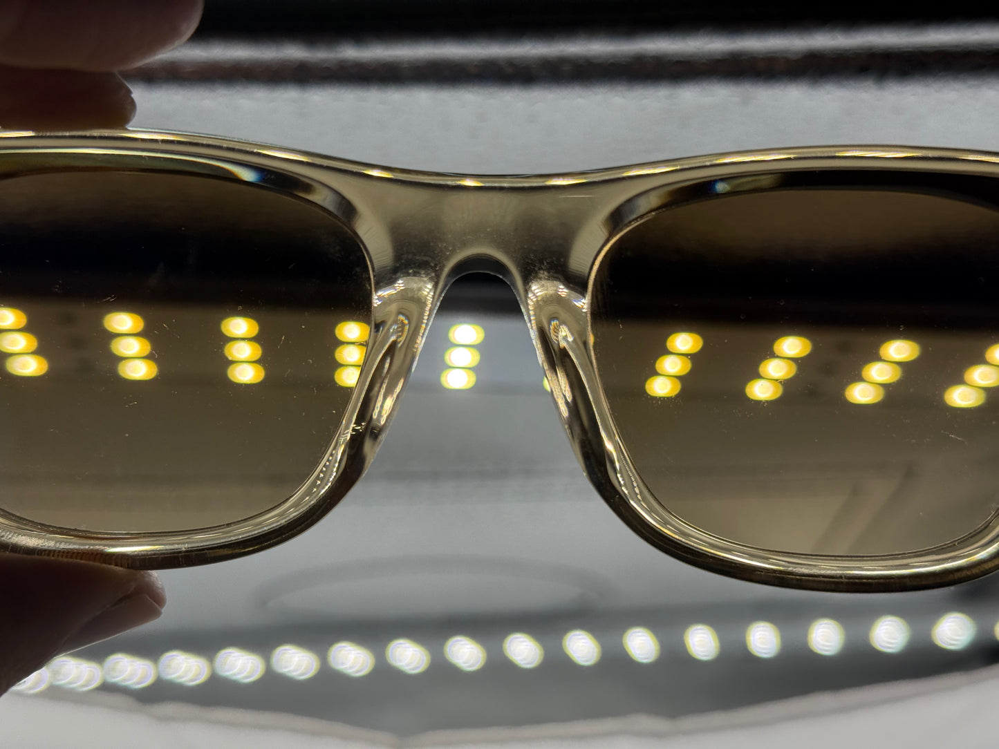 Oliver Peoples Mister Brunello 50mm OV 5519 Champagne Chrome Amber Photochromic 17650 Preowned