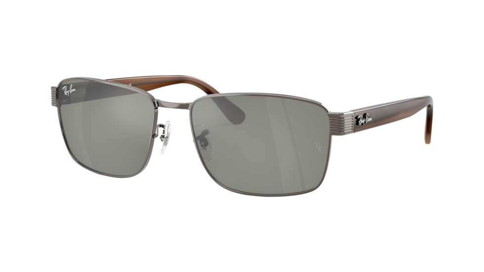 Ray-Ban RB 3750 59mm Copper / Silver Mirror Green Glass Lens 9259 / 40 NEW
