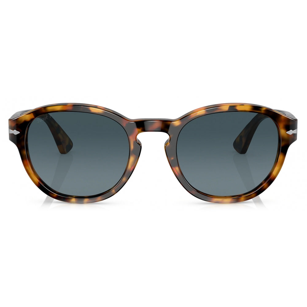 Persol PO 3304s 53mm Madreterra / Blue Gradient Polarized Glass Italy NEW