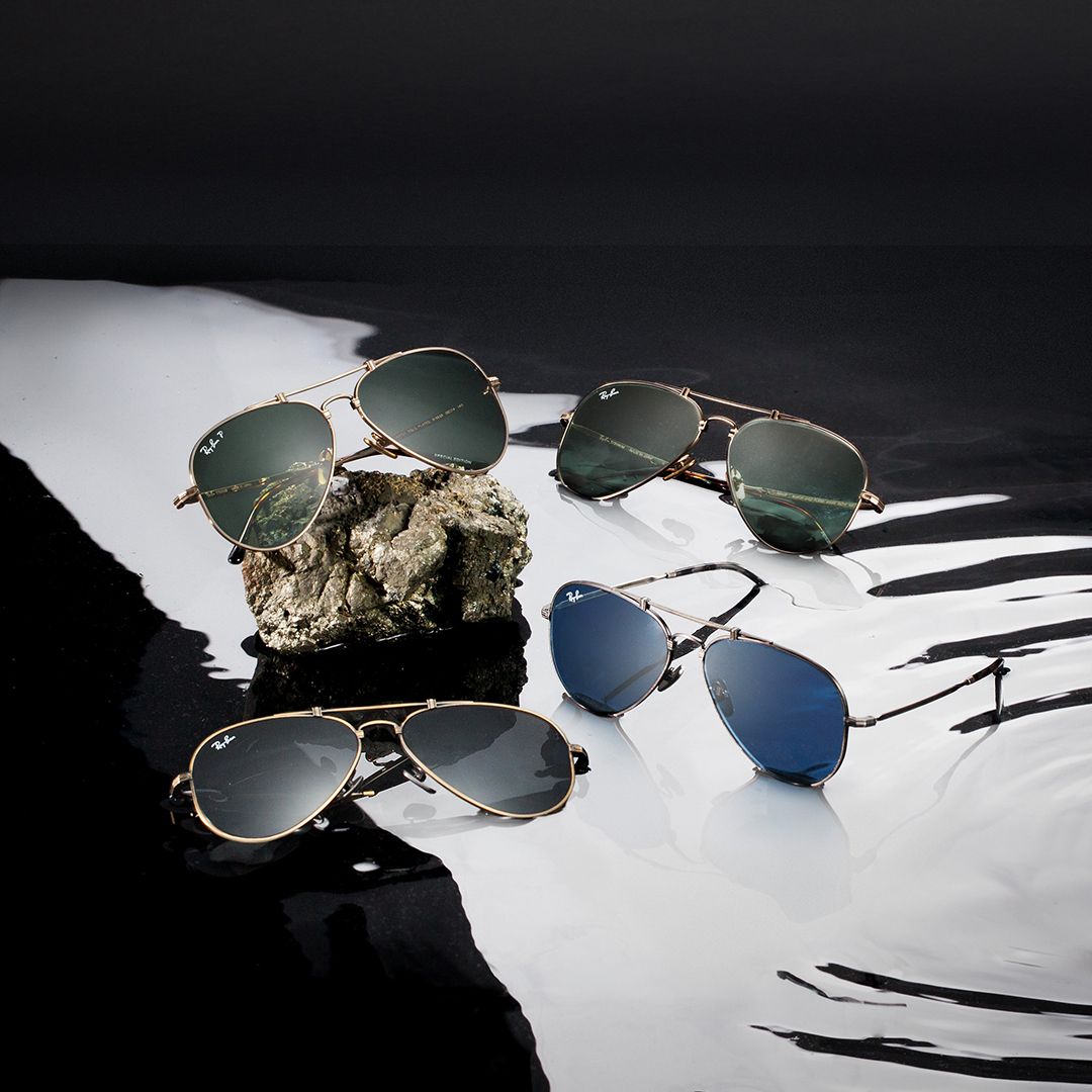 RB8125 58mm Limited Edition Titanium Aviator Blue Antique Silver