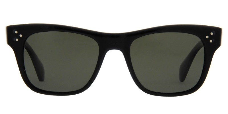 Oliver Peoples Jack Huston 52mm Black / Midnight Express Polarized VFX Glass Lenses OV 5302 1005P1 Italy Preowned