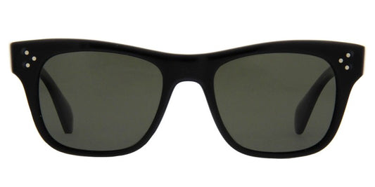 Oliver Peoples Jack Huston 52mm Black / Midnight Express Polarized VFX Glass Lenses OV 5302 1005P1 Italy Preowned