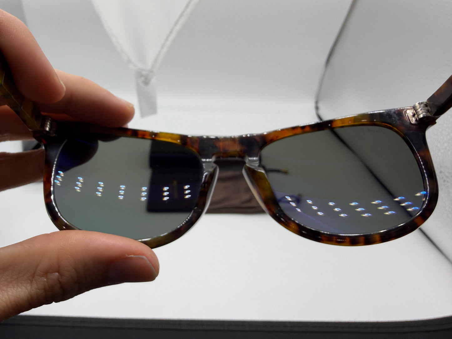 Persol PO 3055 s 54mm Caffe / G 15 Polarized Glass 108 58 Italy Preowned