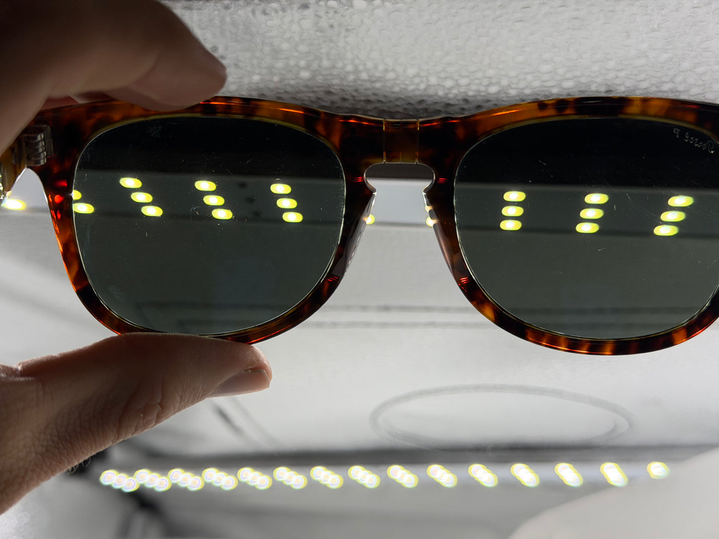 Persol PO 3055 s 54mm Caffe / G 15 Polarized Glass 108 58 Italy Preowned