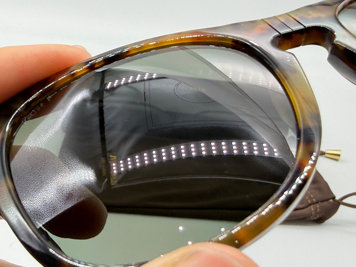 Persol PO 3055 s 54mm Caffe / G 15 Polarized Glass 108 58 Italy Preowned