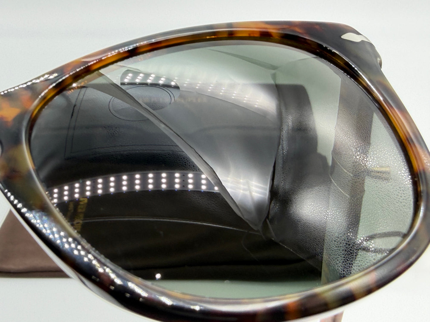 Persol PO 3055 s 54mm Caffe / G 15 Polarized Glass 108 58 Italy Preowned