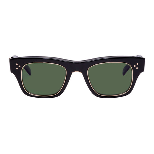 Mr. Leight GO S 48mm Black 12K Gold / Green Polarized Lens Japan Open Box