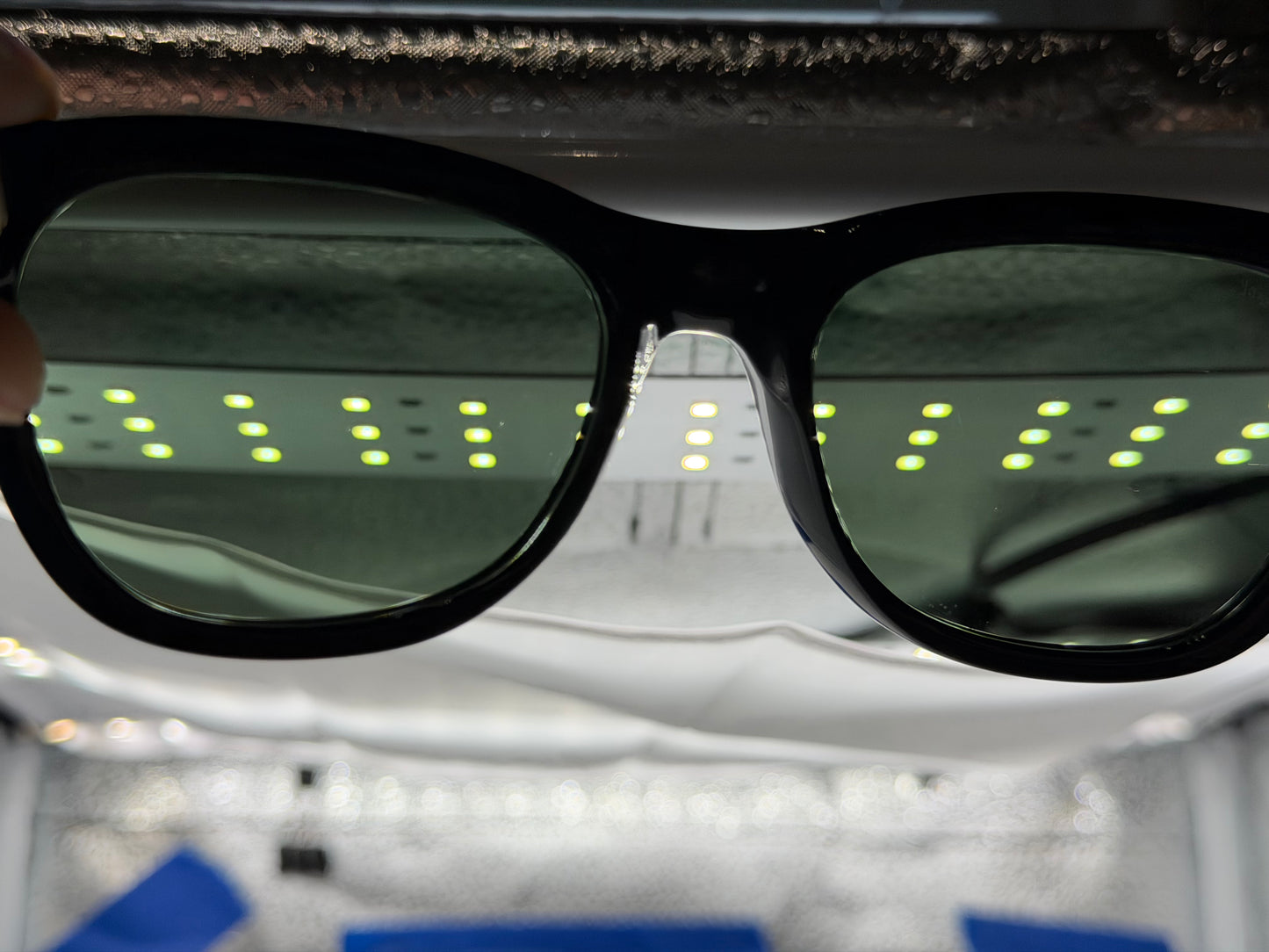 Persol PO 0086s 57mm Black / Green 95 / 31 Italy Preowned