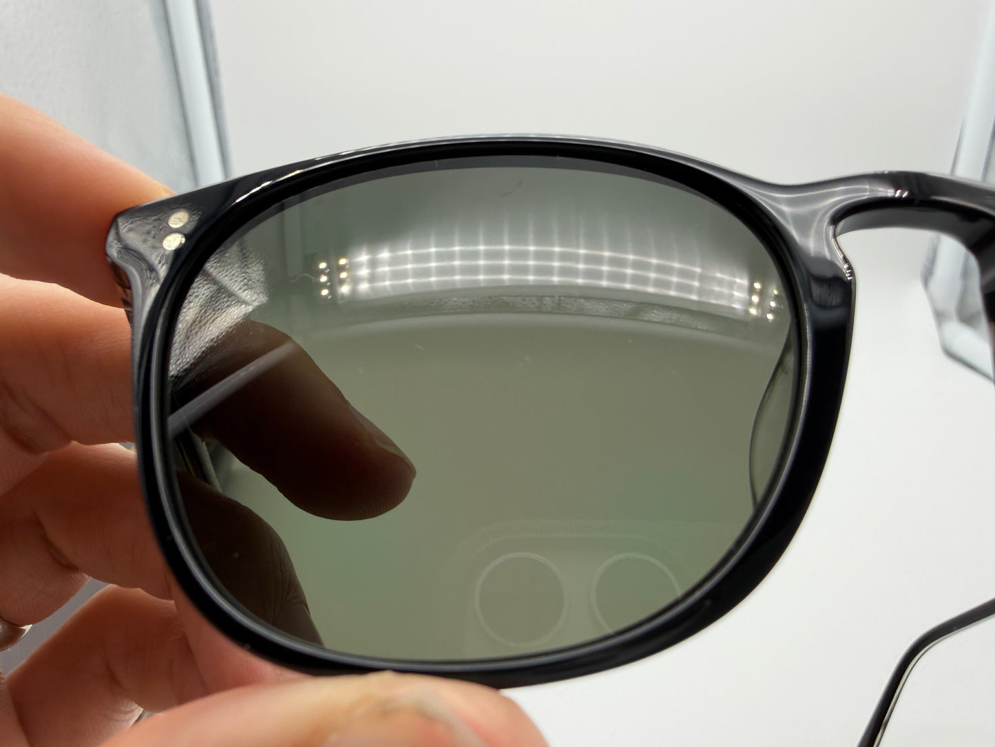 Oliver Peoples Finley Vintage Sun 49mm OV 5397SU 1005P1 Black Crystal - G 15 Polarized Sunglasses Italy Missing Box