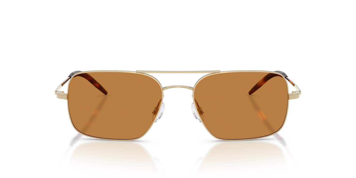 Oliver Peoples Victory II 55mm Gold / Cognac Crystal Lens OV 1373 Oliver Peoples Victory II 55mm Gold / Cognac Crystal Lens OV 1373