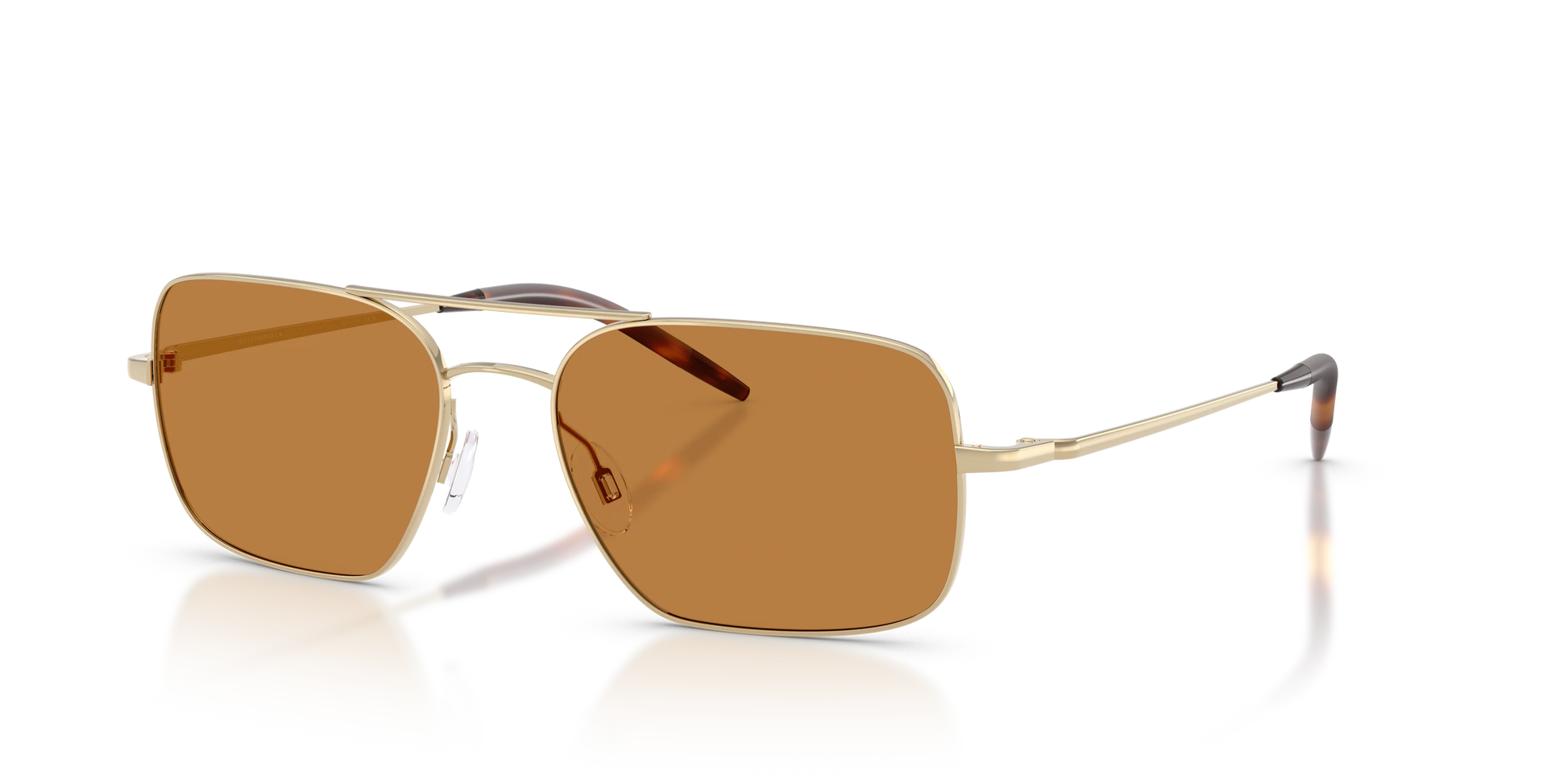 Oliver Peoples Victory II 55mm Gold / Cognac Crystal Lens OV 1373